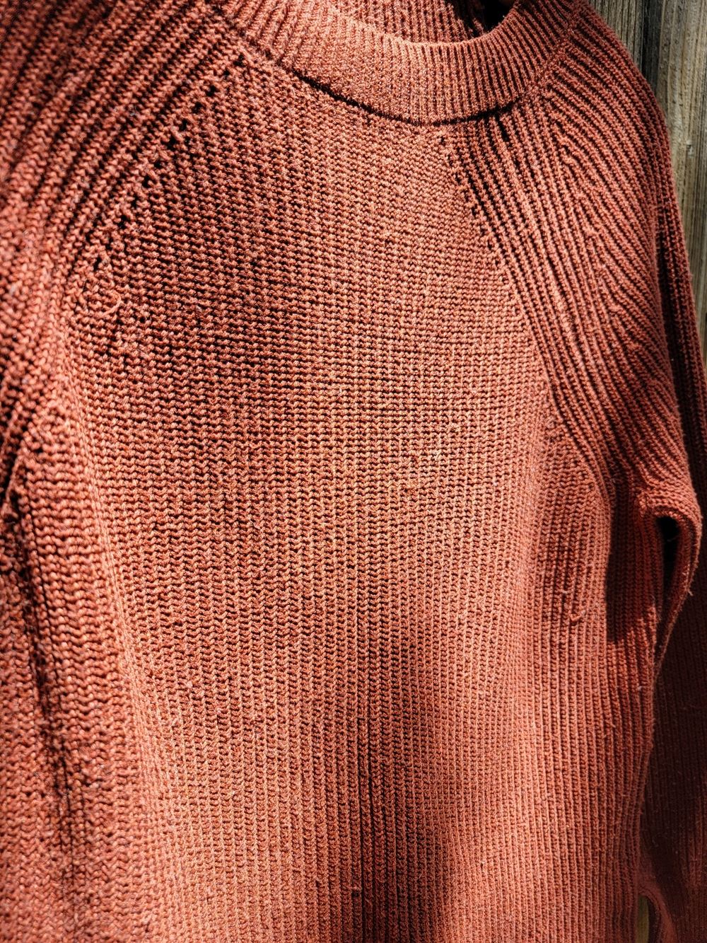 Rust Crewneck Knit Sweater - Picture 2 of 7